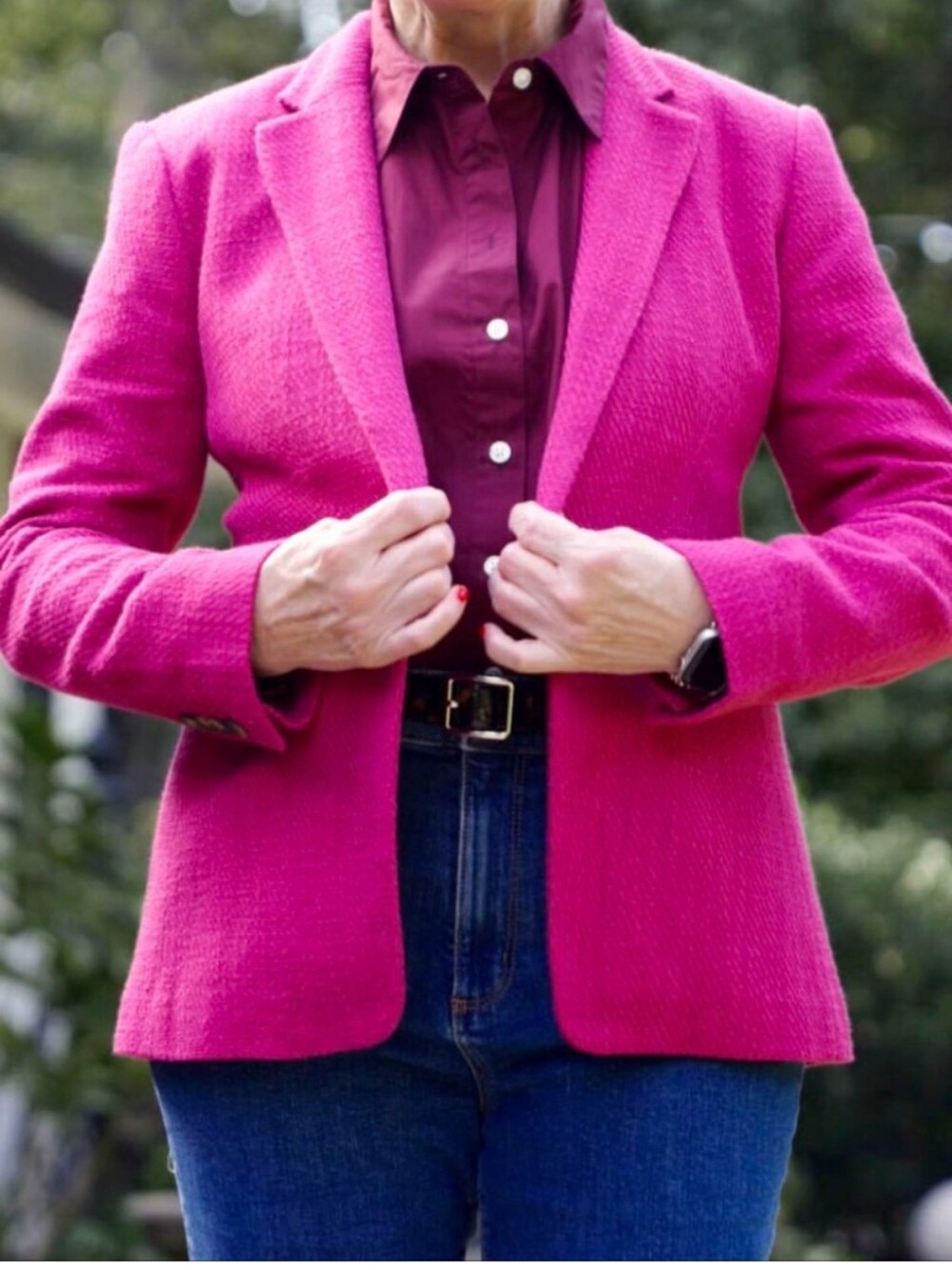 Ann Taylor The Hutton Textured Blazer Size 18